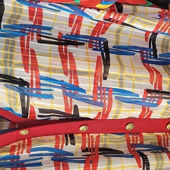 Vintage Mayeelok button front printed sheer blouse - Picture 4 of 8